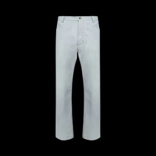 Bottega Veneta Printed Denim Leather Pants 'Blue Extra Bleach'