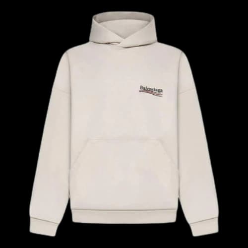 Balenciaga Political Campaign Popover Hoodie 'Light Beige'