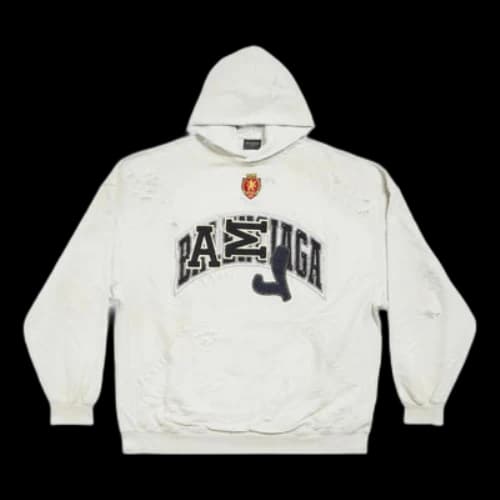 Balenciaga Skater Hoodie Oversized 'White'