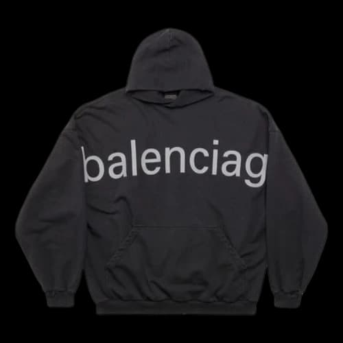 Balenciaga Bal.Com Popover Hoodie 'Black'