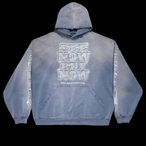 Balenciaga Snbn Hoodie 'Blue' (Women's)