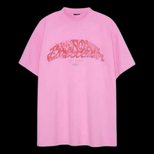 Balenciaga Offshore T-shirt Oversized 'Pink'