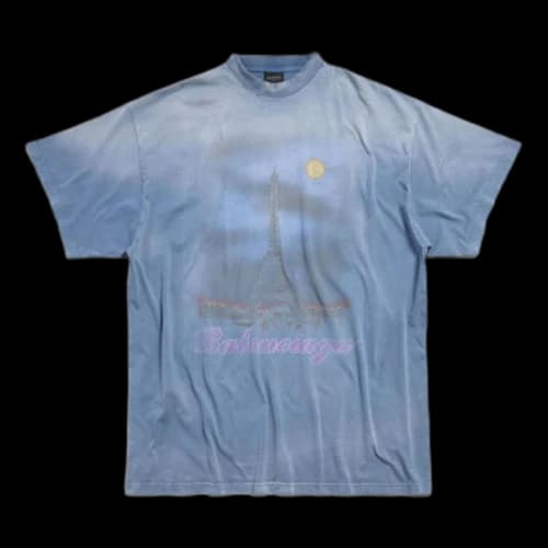 Balenciaga Paris Moon T-shirt 'Blue'