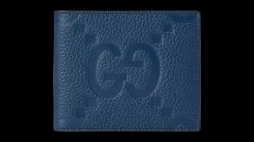 Gucci Jumbo GG Bi-fold Wallet Blue