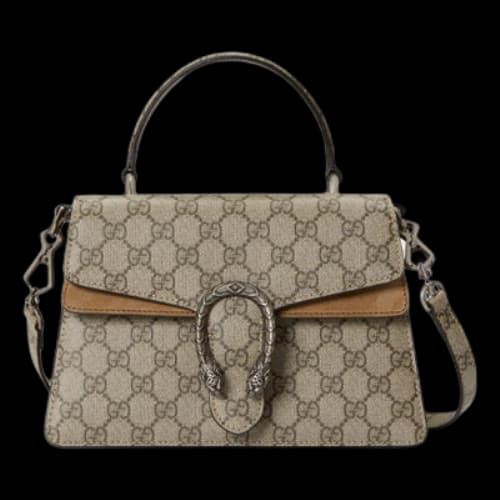 Gucci Small Dionysus Top Handle Bag 'Beige Ebony' (Women's)