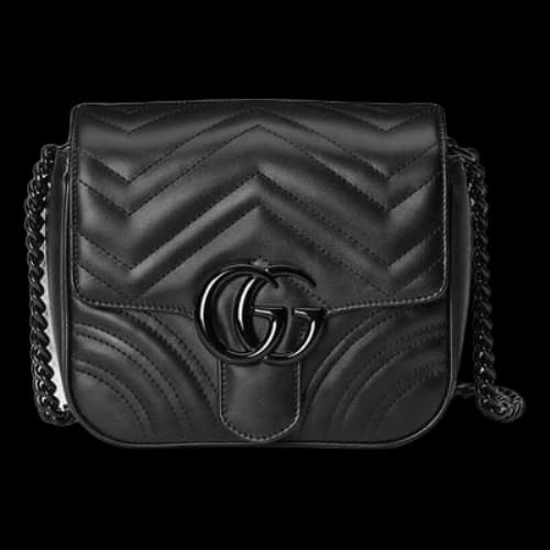 Gucci GG Marmont Matelasse Shoulder Bag 'Black' (Women's)