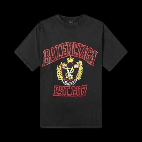 Balenciaga College T-Shirt 'Black'