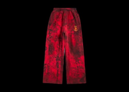 Balenciaga Skater Baggy Sweatpants Red
