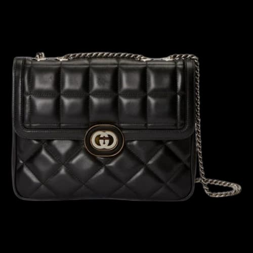 Gucci Deco Small Shoulder Bag 'Black' (Women's)