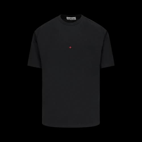 Stone Island Logo Printed T-Shirt 'Black'