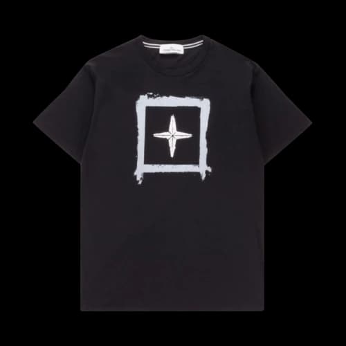 Stone Island Logo Printed T-Shirt 'Black'