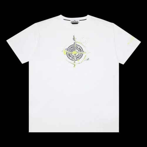 Stone Island Short-Sleeve Marble Logo T-Shirt 'White'
