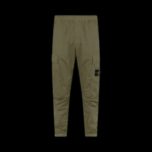 Stone Island Stretch Cotton Cargo Pants 'Olive'