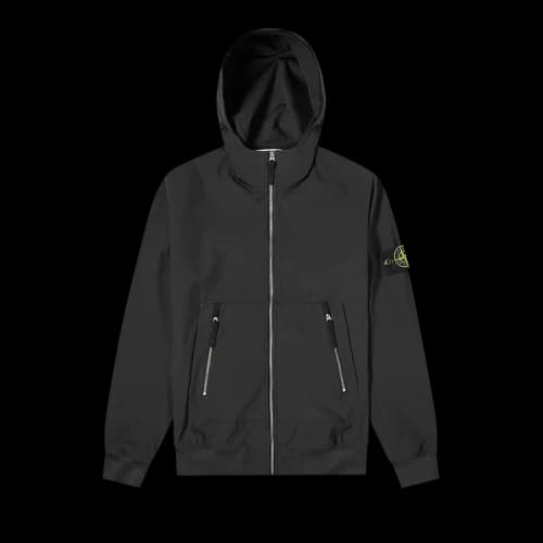 STONE ISLAND Soft Shell-R Hooded Jacket 'Black'
