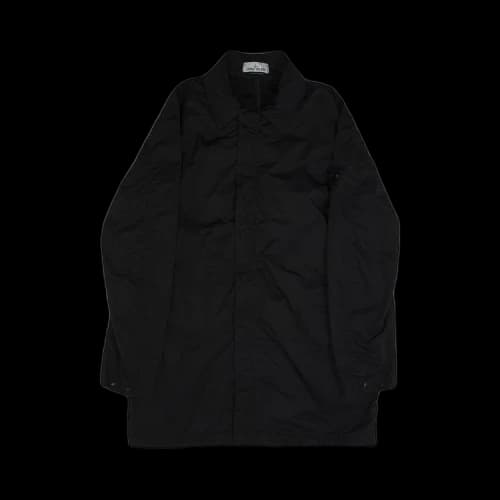 Stone Island Logo PaTCh Trench Coat 'Black'
