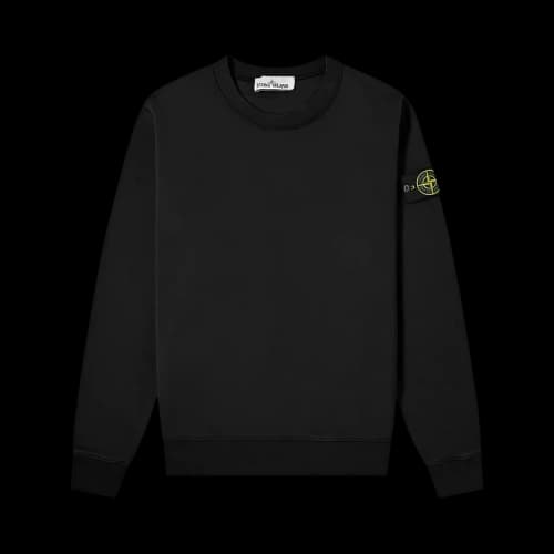 Stone Island Garment Dyed Crewneck Sweatshirt 'Black'
