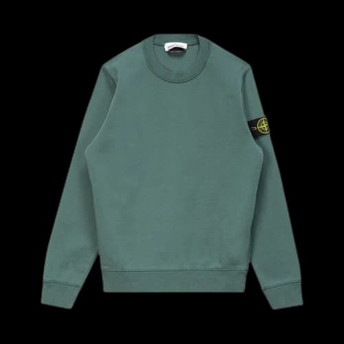 Stone Island Patch Logo Crewneck Sweatshirt 'Petrol'