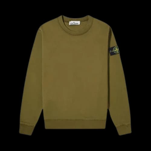 Stone Island Garment Dyed Sweatshirt 'Olive'