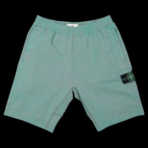 Stone Island Patch Logo Fleece Shorts 'Blue'