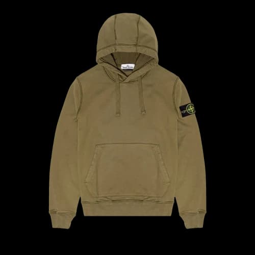 Stone Island Garment Dyed Hoodie 'Olive'