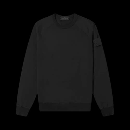 Stone Island Logo Patch Crewneck 'Black'