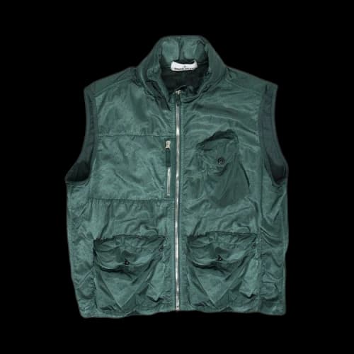 Stone Island Nylon Raso-TC Vest 'Petrol'