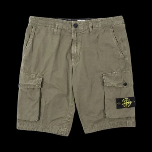 Stone Island Cargo Bermuda Shorts 'Olive'