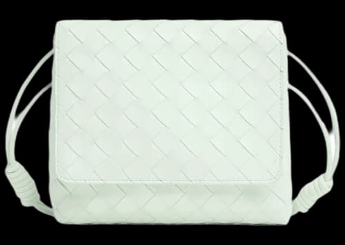Bottega Veneta Mini Cross-Body Bag Intreccio Glacier