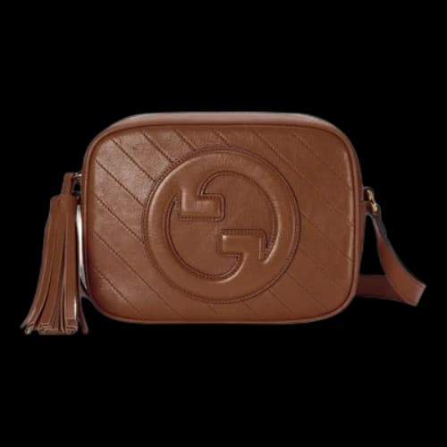 Gucci Blondie Small Shoulder Bag 'Brown' (Women's)
