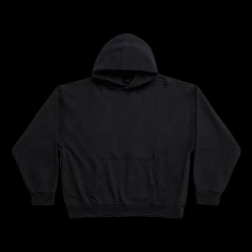 Balenciaga Hoodie Medium Fit 'Black Faded'