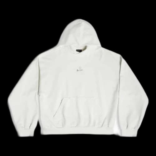 Balenciaga Je t'aime Hoodie Medium Fit 'White'
