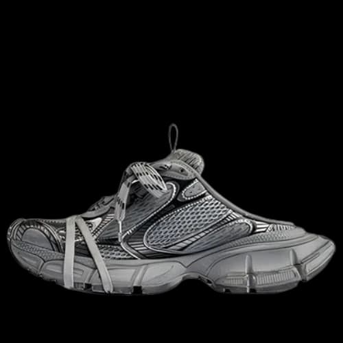 Balenciaga 3XL Mules 'Grey Mesh and Polyurethane' (Women's)