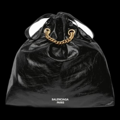 Balenciaga Crush Medium Tote Bag 'Black' (Women's)