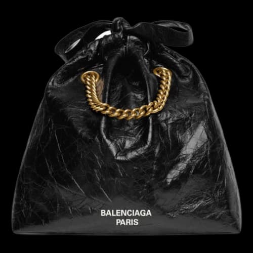 Balenciaga Crush Small Tote Bag 'Black' (Women's)