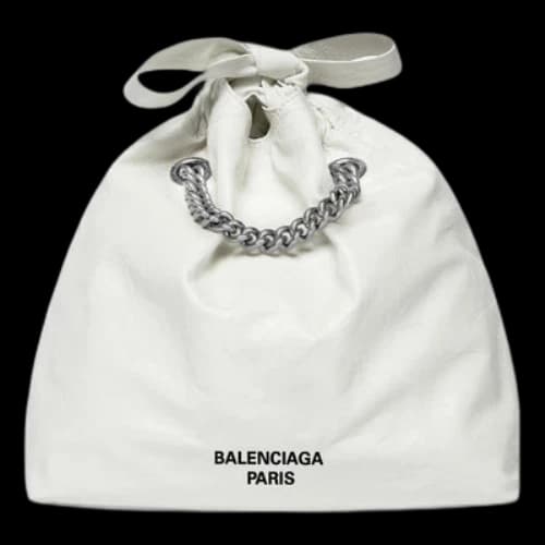 Balenciaga Crush Small Tote Bag 'Optic White' (Women's)