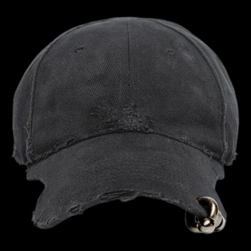 Balenciaga Heavy Piercing Cap 'Black Faded'