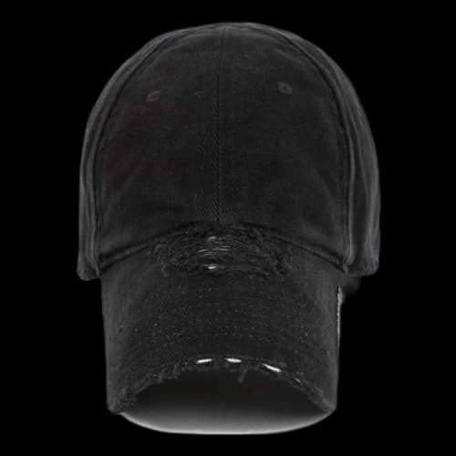 Balenciaga Distressed Brim Cap 'Black' (Women's)