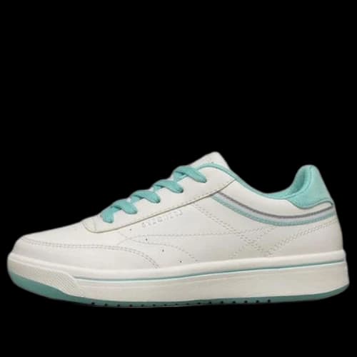 Skechers Downtown Low-TopSneakers White/Green (Women's)