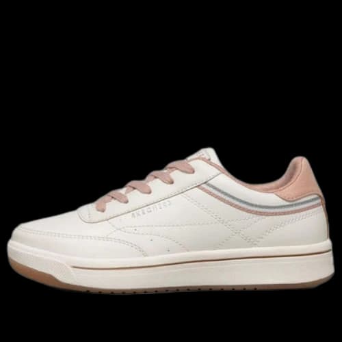 Skechers Downtown Low-Top Sneakers White/Pink (Women's)