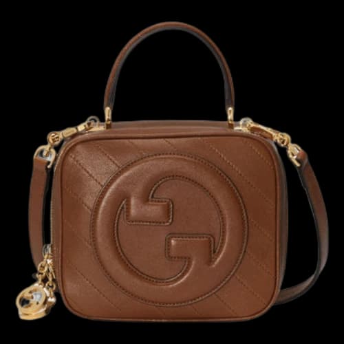 Gucci Blondie Top Handle Bag 'Brown' (Women's)