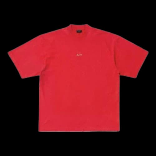 Balenciaga Je t'aime T-shirt Large Fit 'Red'