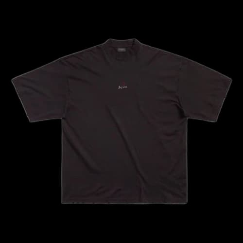 Balenciaga Je t'aime T-shirt Large Fit 'Black'