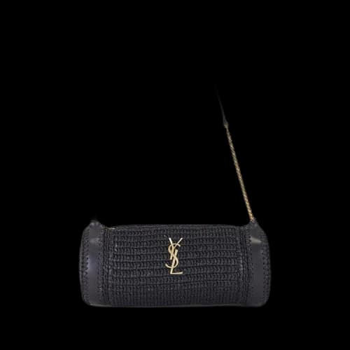 Saint Laurent Cassandre Small Cylinder Bag 'Noir'