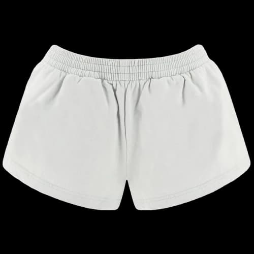 Balenciaga Women's Cotton Running Shorts Dirty White