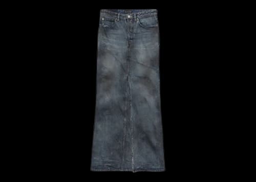 Balenciaga Maxi Skirt Light Blue