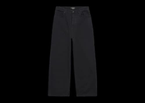 Balenciaga Baggy Soft Left Hand Denim Pants Black