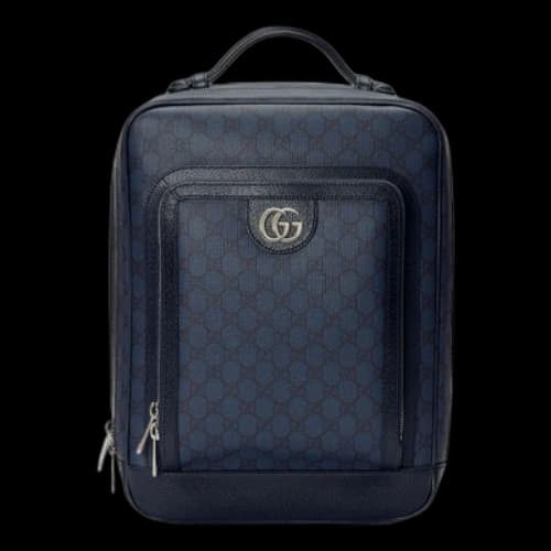 Gucci Mini GG Canvas Medium Backpack 'Blue Black'