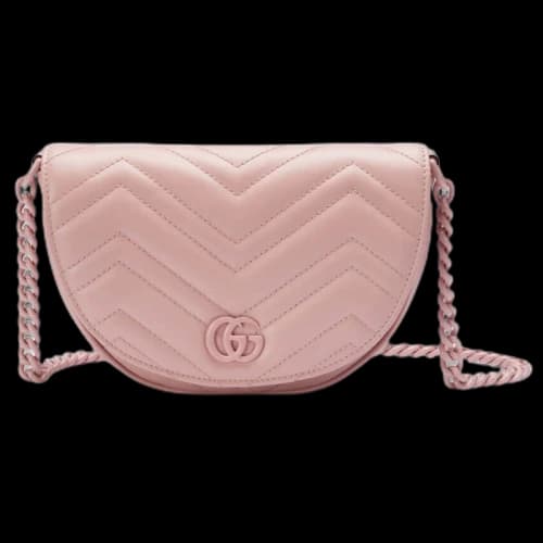 Gucci GG Marmont Matelasse Chain Mini Bag Light Pink