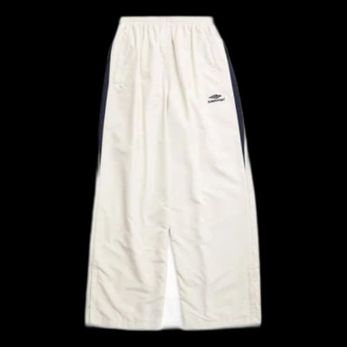 Balenciaga 3b Sports Icon Medium Fit Tracksuit Pants 'White'