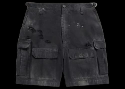 Balenciaga Men's Cargo Shorts Black